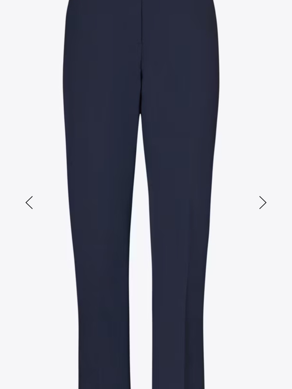 Tory Burch Navy Cropped Straight-Leg Golf Pants